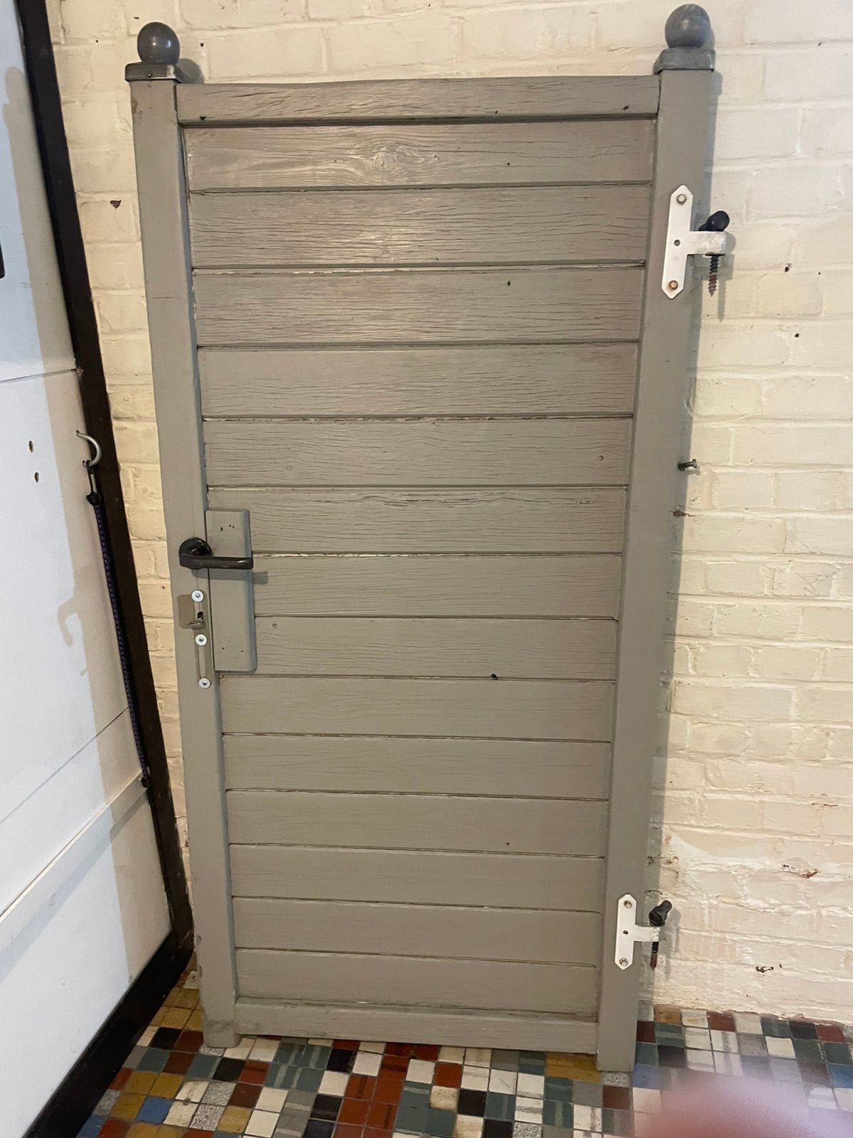 Stevige poort in hout, Ophalen, Gebruikt, Hout