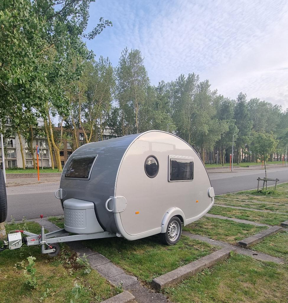 Mini Caravan te huur - T@B 320, Caravans en Kamperen, Caravans, Particulier, Tot en met 2, T@b