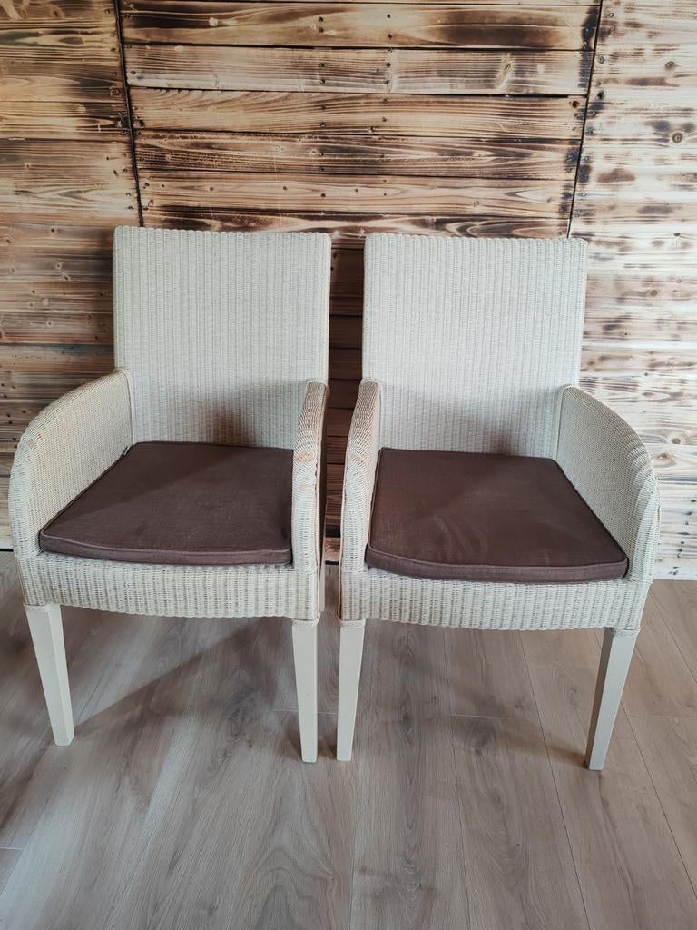 "Vincent Shepard" heel bijzondere stoelen., Bois, Autres couleurs, Lloyd loom, Comme neuf