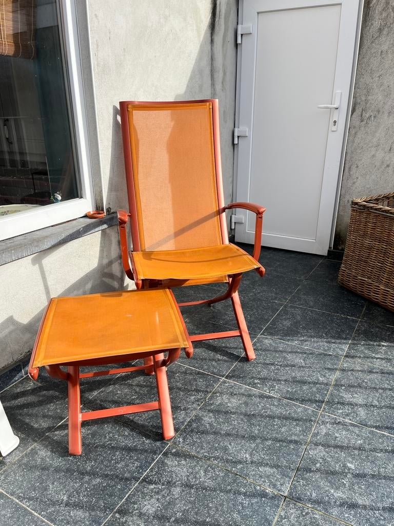 Vandella EGO Paris tuinstoelen te koop oranje, Tuin en Terras, Ophalen, Gebruikt, Verstelbaar