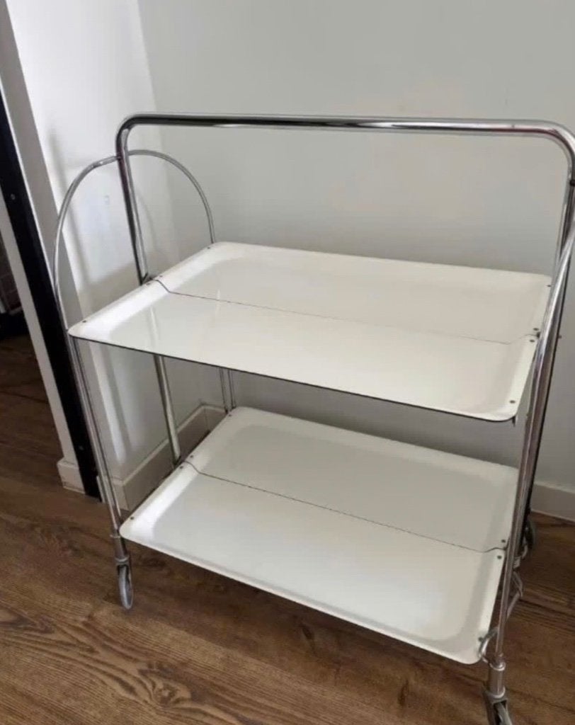 Vintage Foldable Service Cart by Raquer, 1970s, Ophalen, Gebruikt