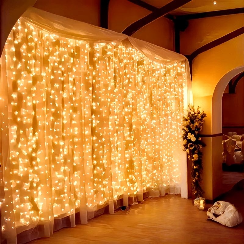 achtergrond gordijn met ledverlichting 3m, Ophalen of Verzenden, Nieuw, Versiering