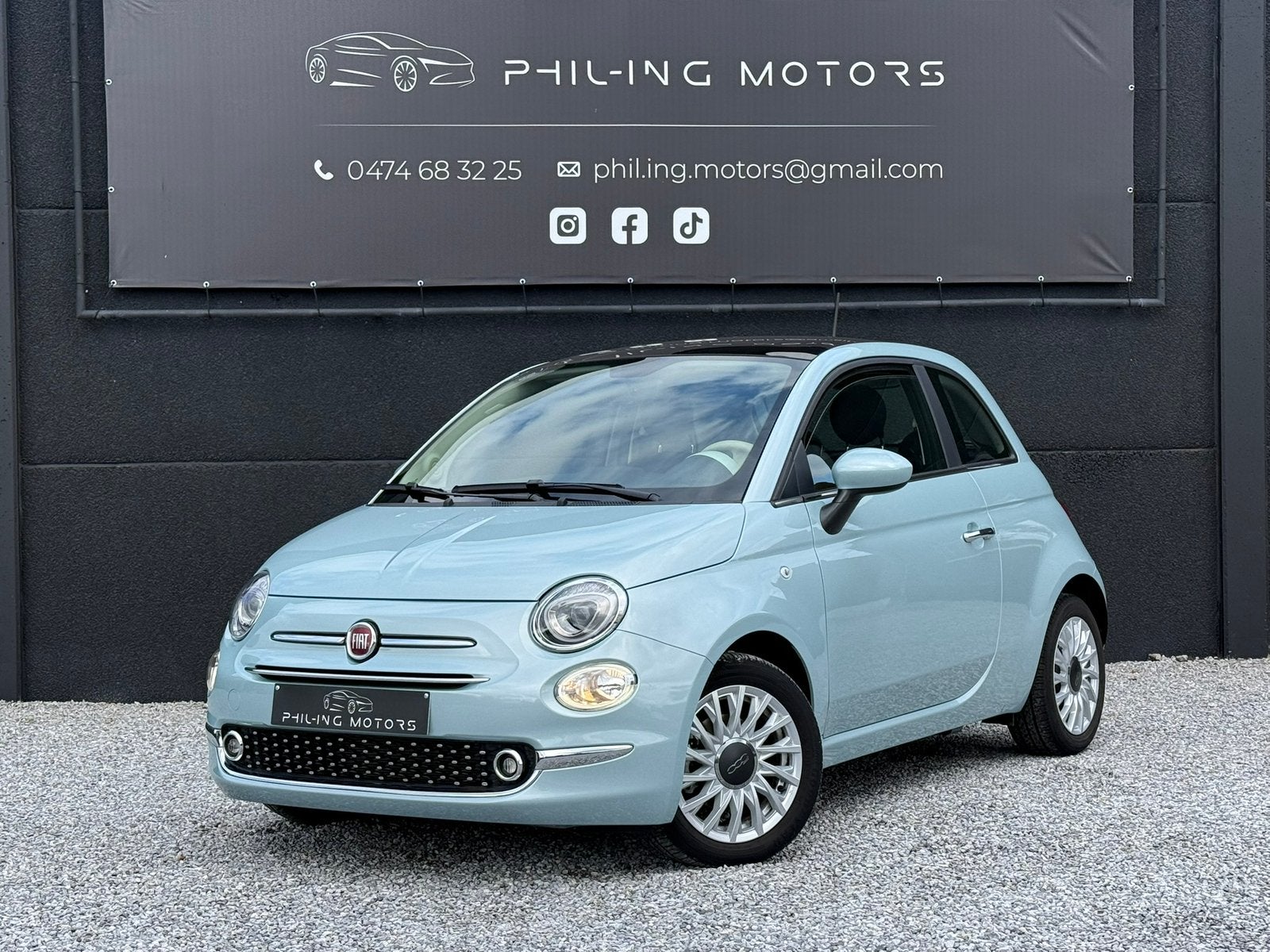Fiat 500 1.0i MHEV, Toit Panoramique, Gps, Hybrid, 15000 km, Voorwielaandrijving, 4 zetels, Stof, Handgeschakeld