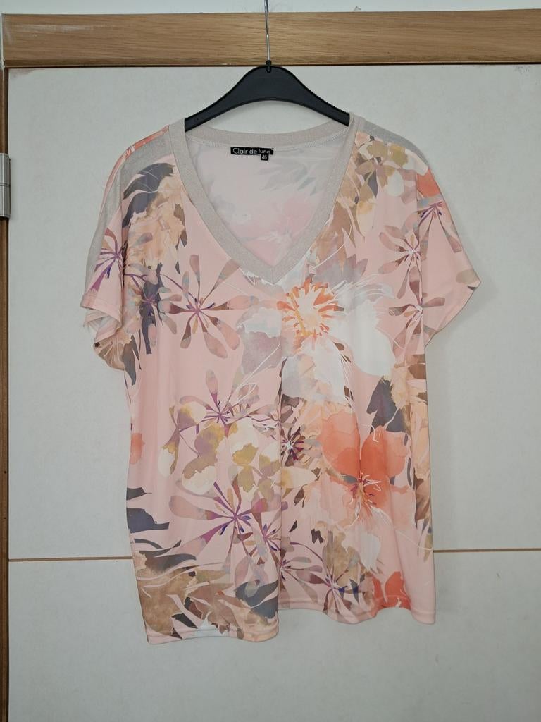 Tshirt Claire de lune 46, Kleding | Dames, T-shirts, Maat 46/48 (XL) of groter, Ophalen of Verzenden, Zo goed als nieuw, Korte mouw