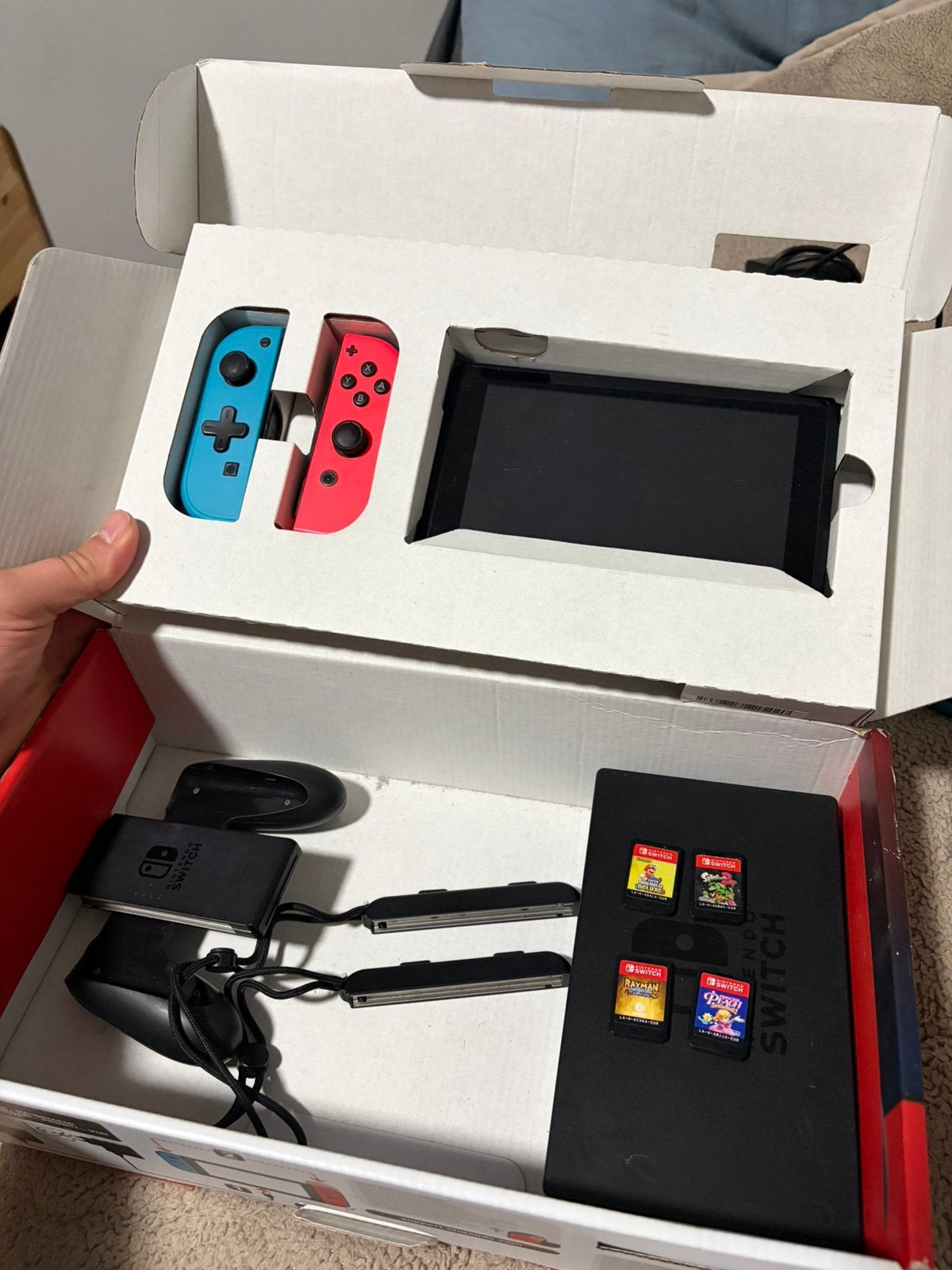 nintendo switch lot, Games en Spelcomputers, Ophalen, Gebruikt, Met 2 controllers, Switch Original