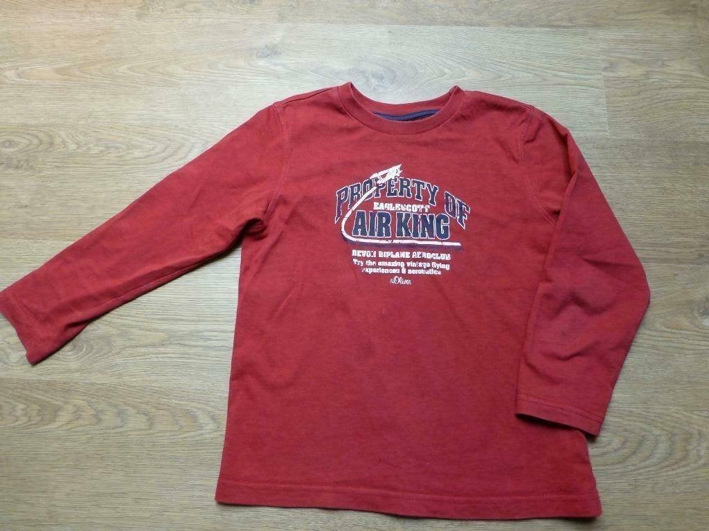 rode longsleeve S. Oliver maat 116 - 122, Gebruikt, Ophalen of Verzenden, Shirt of Longsleeve, Jongen