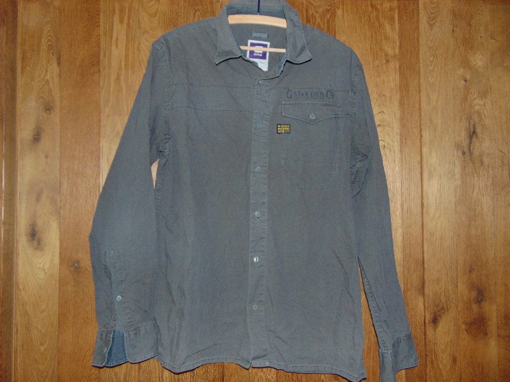 Hemd G-star in goede staat, Kleding | Heren, Overhemden, Ophalen of Verzenden, Gedragen, Groen, Halswijdte 41/42 (L)