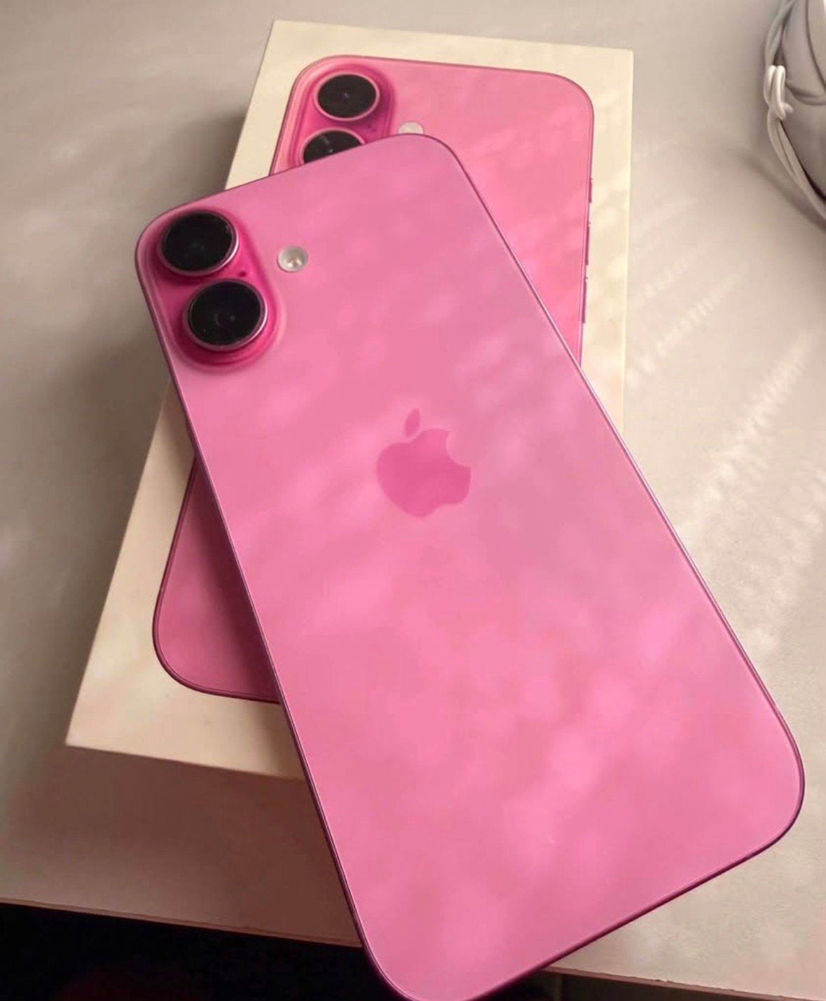 Iphone 16 pink 128gb, Télécoms, Téléphonie mobile | Housses, Coques & Façades | Apple iPhone, Enlèvement, Comme neuf, IPhone 16