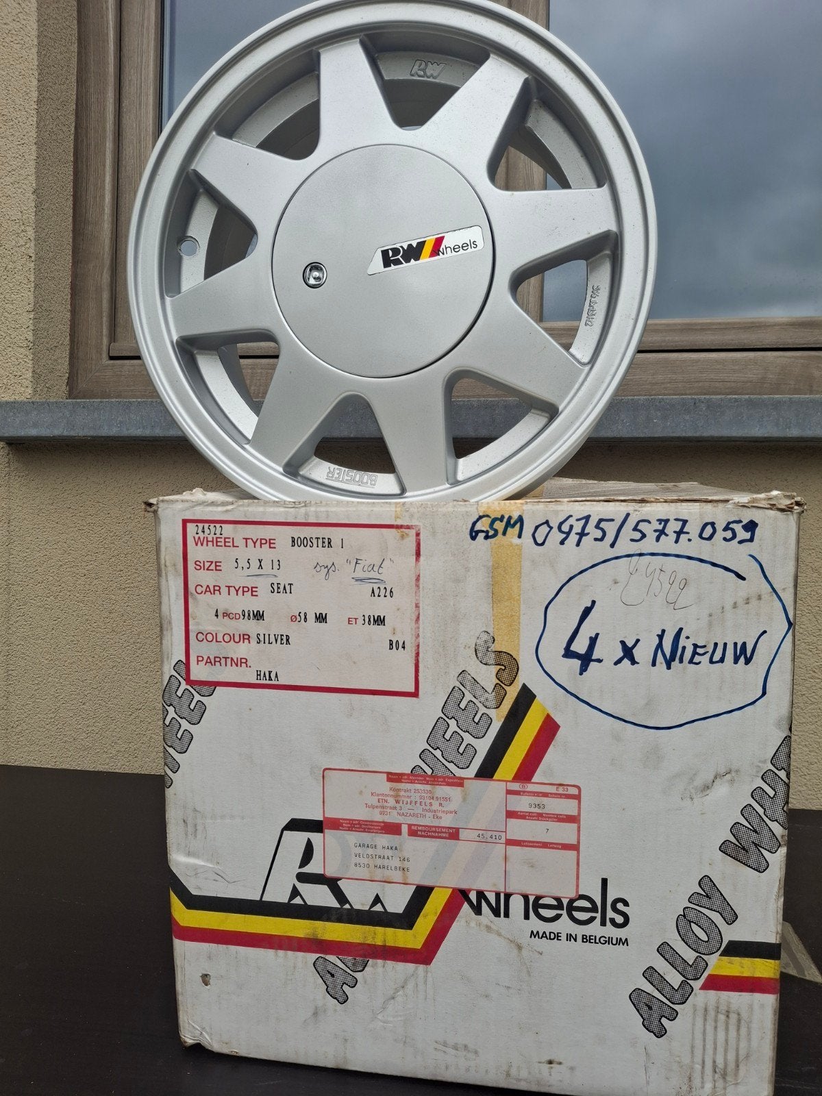 4 ALU-velgen nieuw vóór 100 euro, Audio, Tv en Foto, Filmrollen, Ophalen