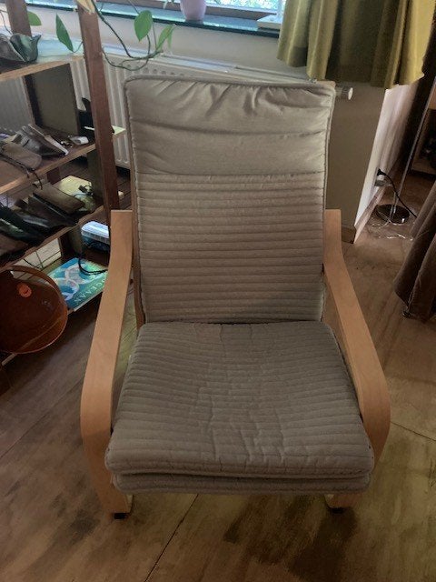 Poang zetel, Eenpersoons, Minder dan 75 cm, Ophalen of Verzenden, Zo goed als nieuw