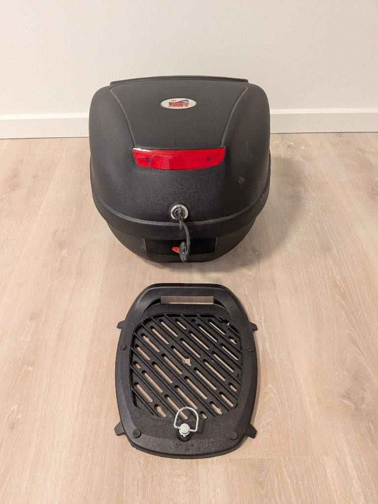 Motorkoffer 28 l helmkoffer topkoffer met montageplaat, Ophalen, Nieuw