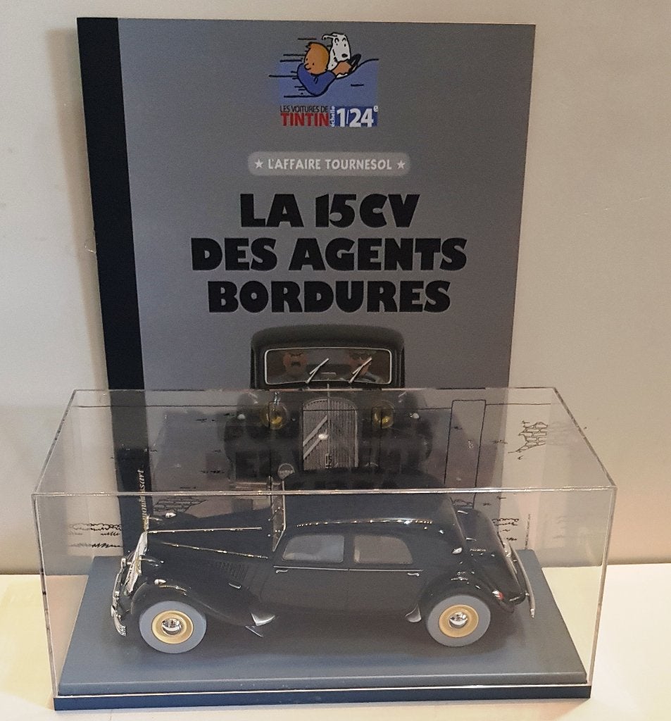 Les voitures de Tintin 1/24 "La 15 cv des agents bordures", Verzenden, Kuifje, Nieuw, Beeldje of Figuurtje