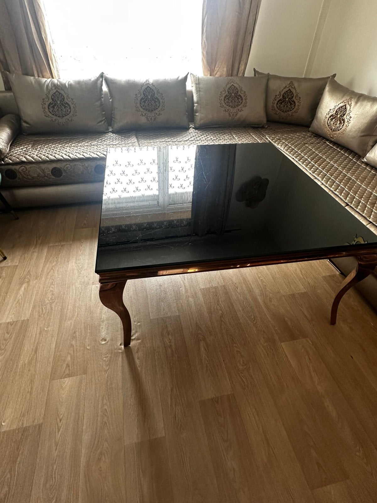 salon marocain, 100 à 150 cm, 75 cm ou plus, Verre, 100 à 150 cm