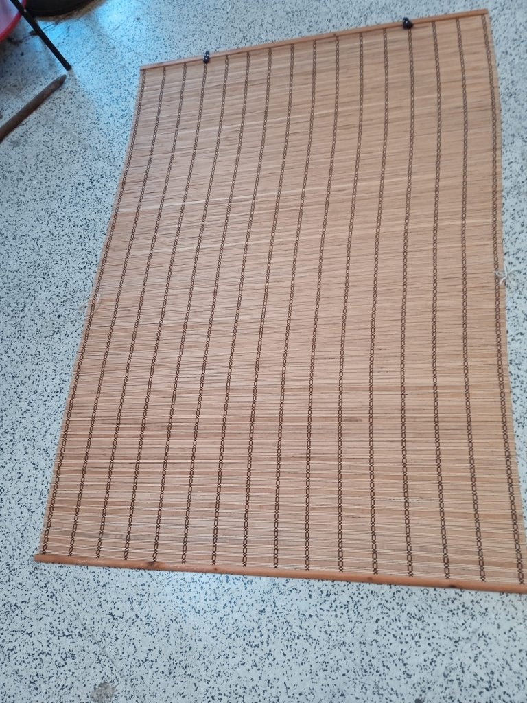 Bruin rolgordijn van bamboe 120x175 cm, Huis en Inrichting, Ophalen, 120 cm, Gebruikt, 175 cm