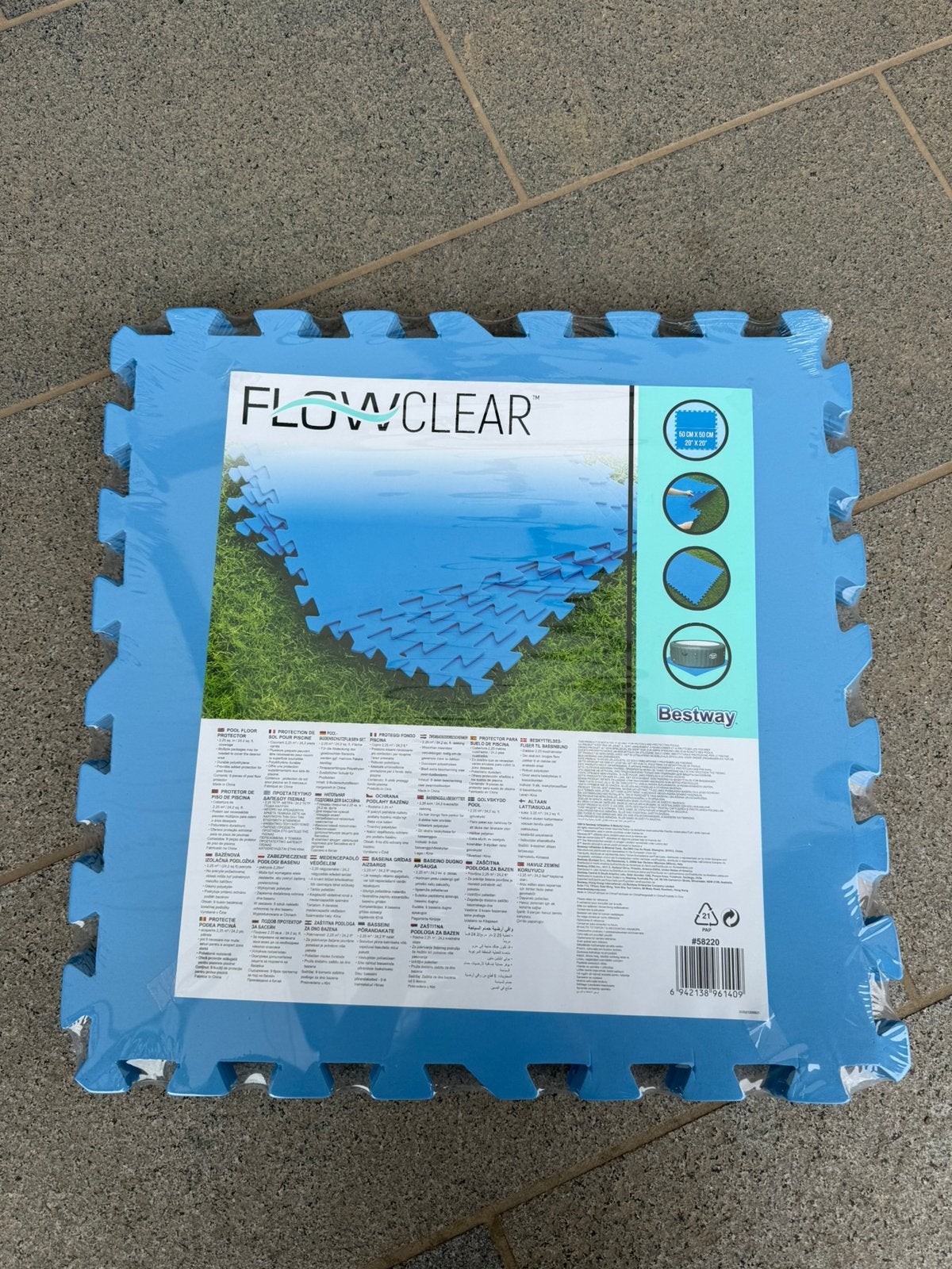Protection de sol pour piscine Bestway Puzzle, Jardin & Terrasse, Enlèvement, Neuf, Tapis de sol