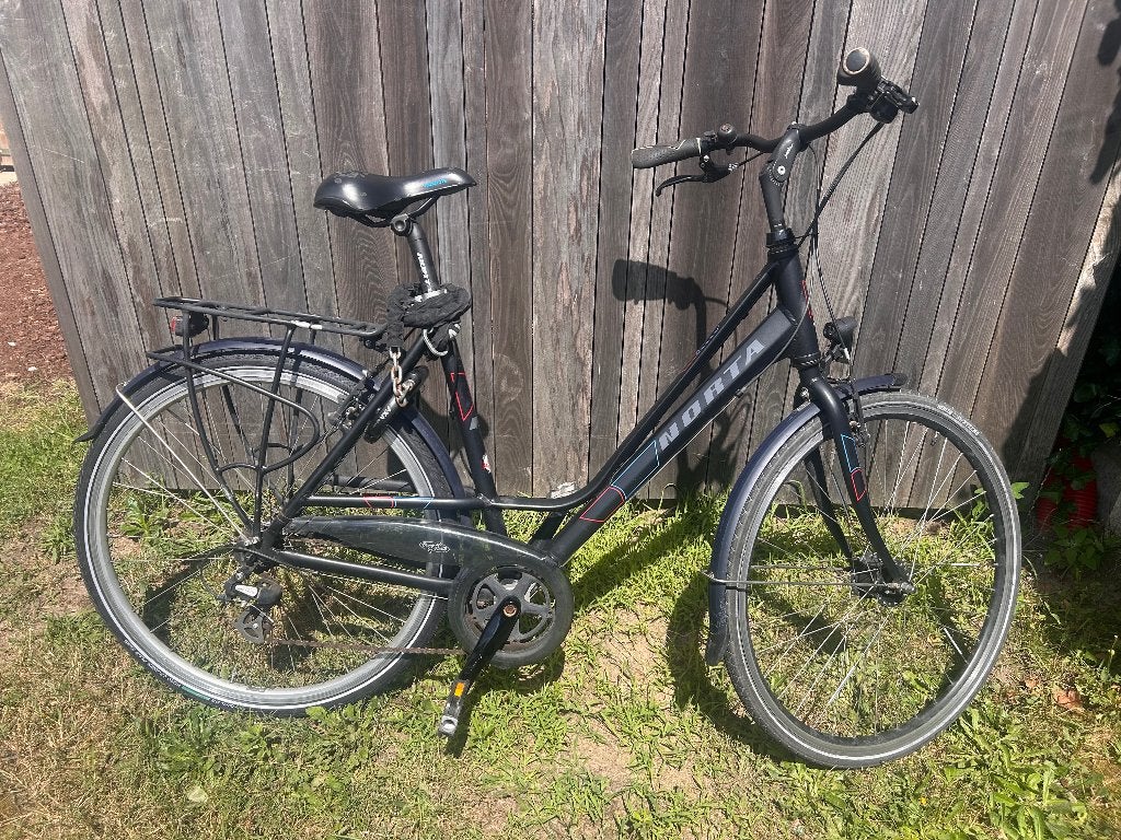Norta A10-D51 damesfiets te koop, Gebruikt, Velgrem, Versnellingen, 50 tot 53 cm