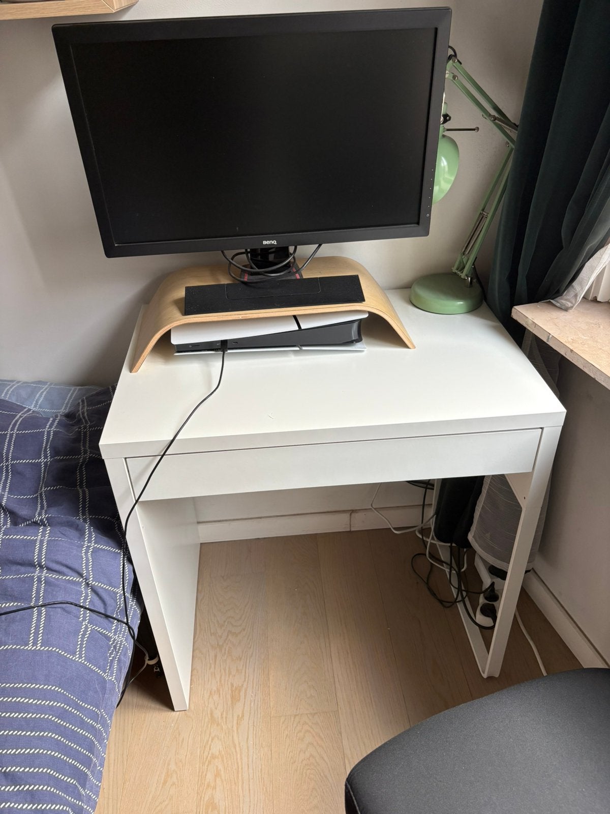 Micke bureau IKEA + bureaustoel, Maison & Meubles, Bureaux, Enlèvement, Comme neuf
