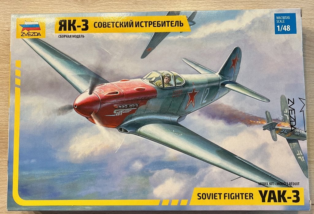 Yak 3  ( Normandie Niemen ) 1/48 Zvezda 4814 + Masques, Enlèvement, Neuf, Plus grand que 1:72, Avion