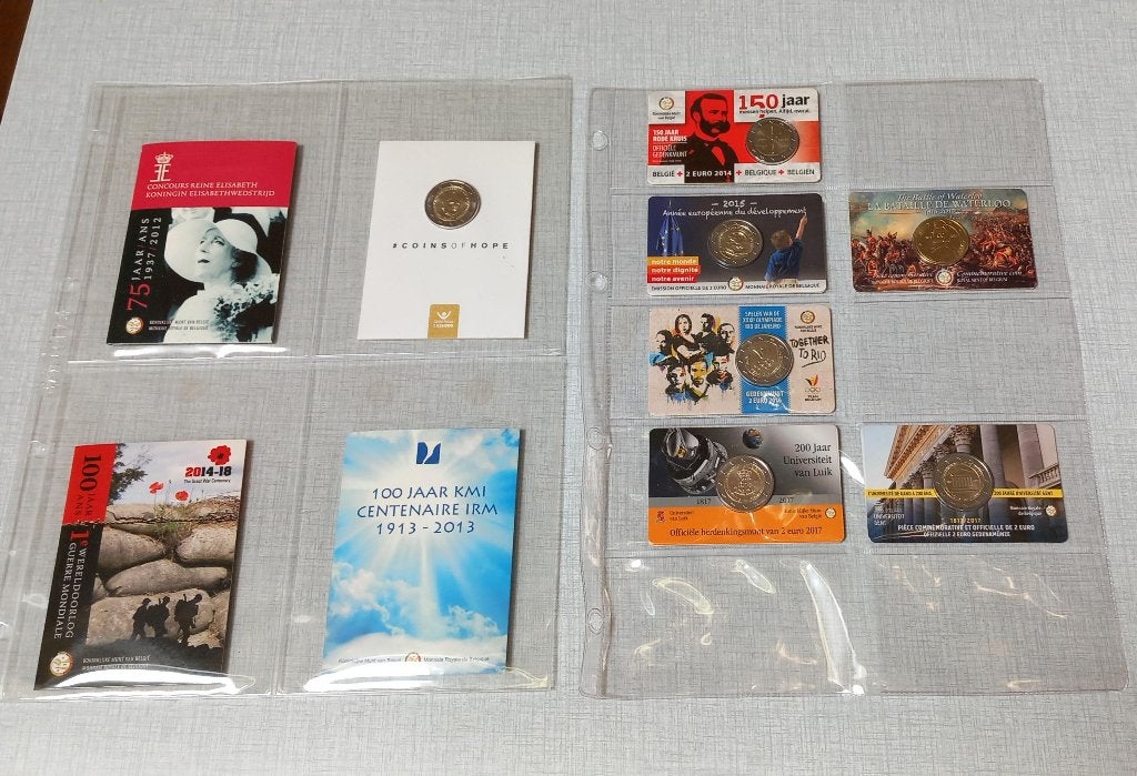2 euro herdenkingsmunt, Ophalen, België, 2 euro, Setje