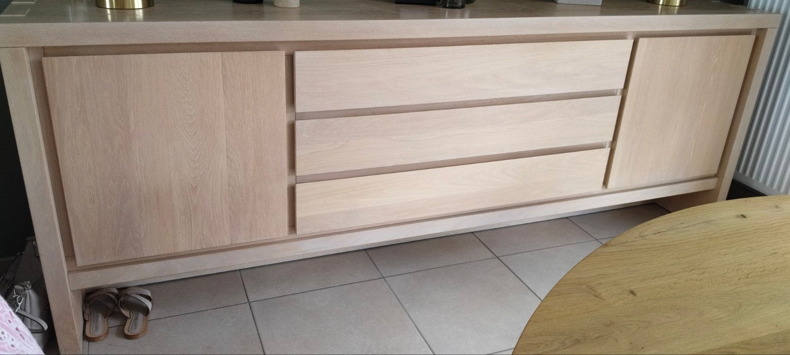 dressoir en vitrinekast, Ophalen