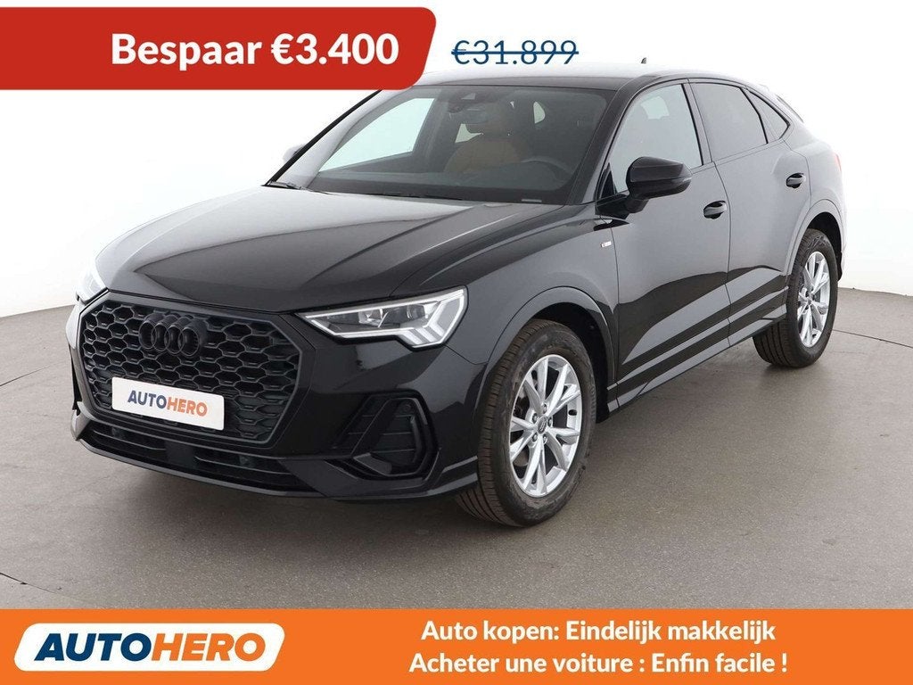 Audi Q3 35 TDI S line (bj 2022, automaat), Lichtsensor, Gebruikt, 1655 kg, Zwart
