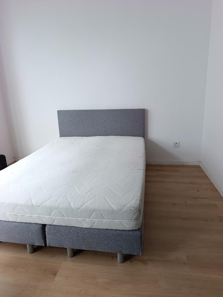Boxspring 140x200 Levering GRATIS €200 0488790706, 140 cm, Enlèvement, Utilisé, 200 cm