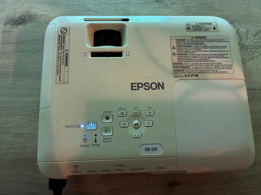 Projector/Beamer Epson EB-S31, Computers en Software, Presenters, Ophalen, Zo goed als nieuw, Epson
