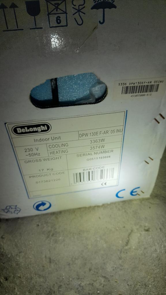 Lucht lucht warmtepomp, airco Delonghi, Ophalen, Zo goed als nieuw, Koelen en Ontvochtigen, Wandairco