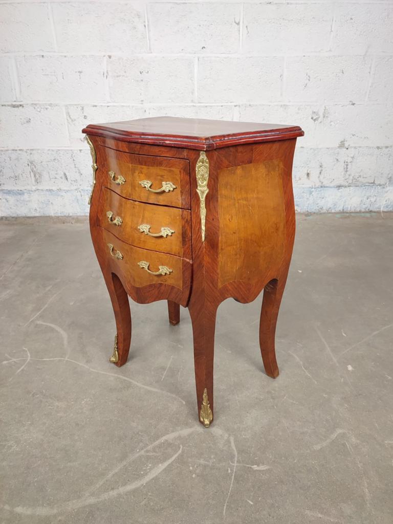 Gebombeerd Louis XV kastje, Ophalen, ., ., Hout
