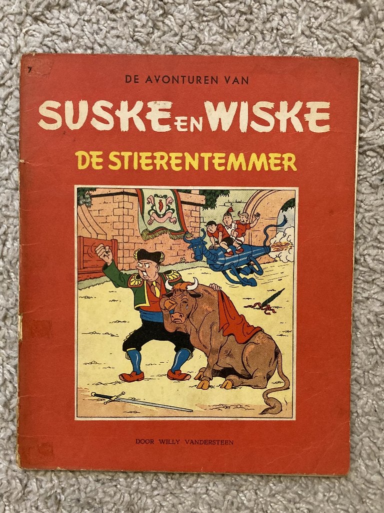 Suske en Wiske - De Stierentemmer - Nr. 7 - 3e druk, 1961, Boeken, Eén stripboek, Ophalen of Verzenden, Gelezen