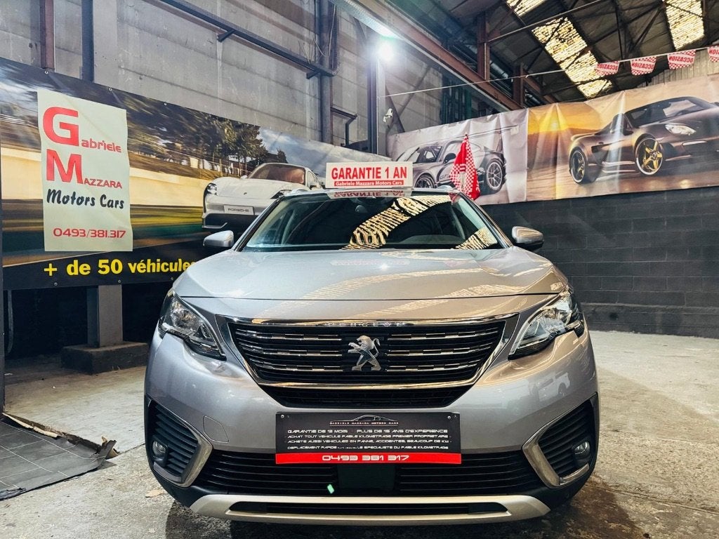 Peugeot 5008 1.5HDI 7 Places Automatique CarPlay Cuir Xénon, Autos, Peugeot, Cuir, Argent ou Gris, Achat, Euro 6