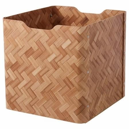 6x "Bullig" bamboe Kallax inzet (Ikea) -nieuw- ook per stuk, Ophalen, Nieuw