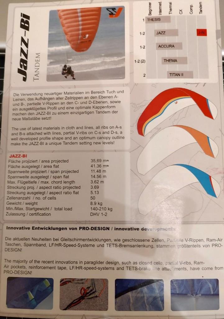 Parapente, Sport en Fitness, Ophalen, Zo goed als nieuw, Scherm