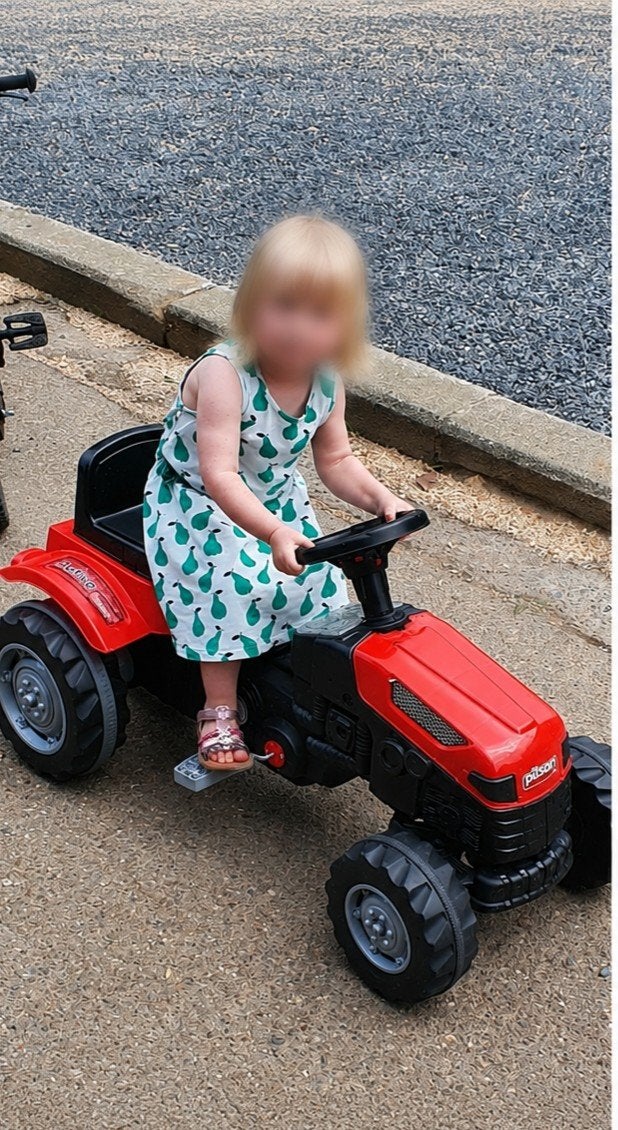 trap traktor in goede staat, Enlèvement