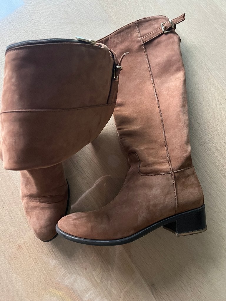 Dames Laarzen, ANDERE, Hoge laarzen, Bruin, Ophalen of Verzenden
