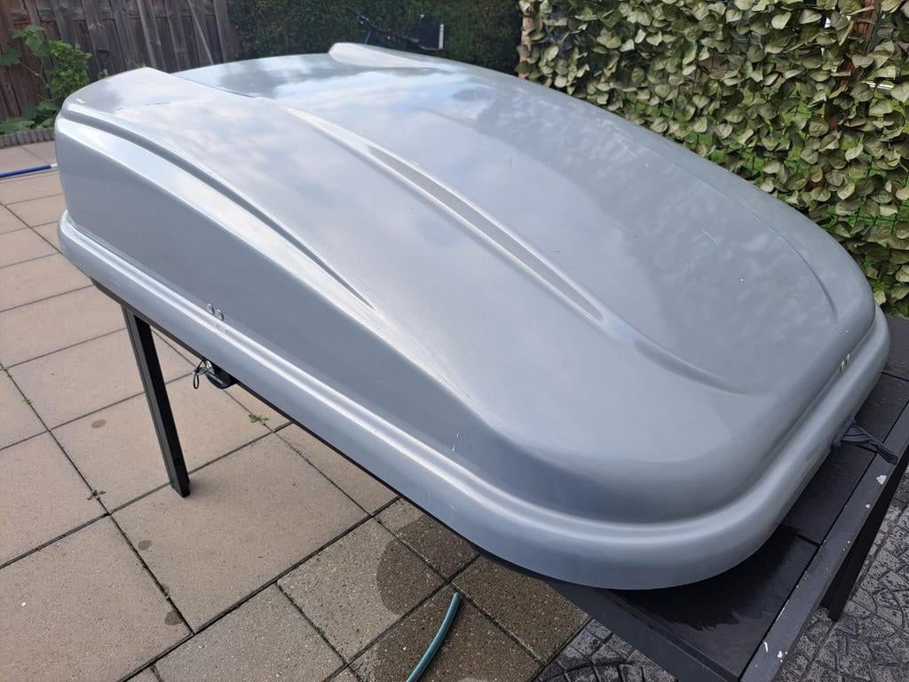 Dakkoffer spazio 420 met klein barstje, Auto diversen, Dakkoffers, Ophalen