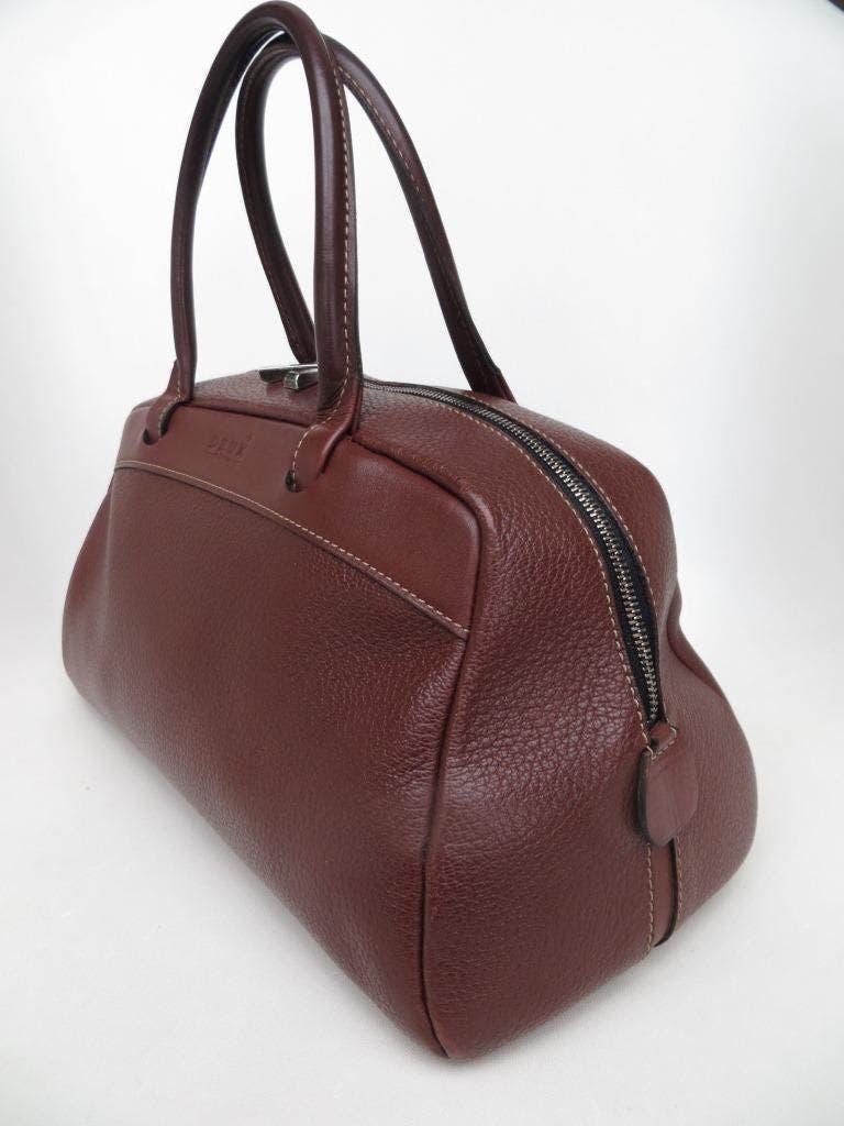 handtas Deux de Delvaux bruin, Handtassen en Accessoires, Tassen | Damestassen, Ophalen of Verzenden, Gebruikt, Bruin, Handtas
