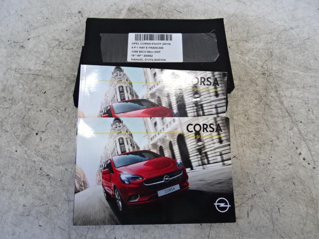 MANUEL UTILISATEUR Opel Corsa E (01-2014/-), Utilisé, Opel