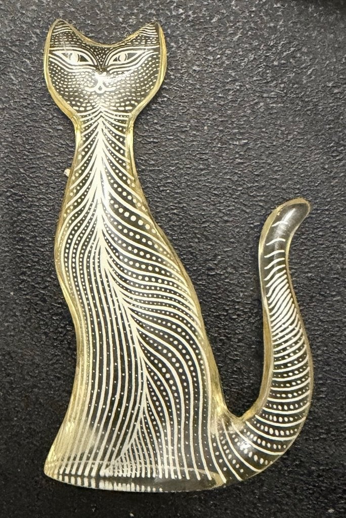 Vintage Abraham Palatnik Lucite Kat – Op-Art Brazilië, Enlèvement ou Envoi