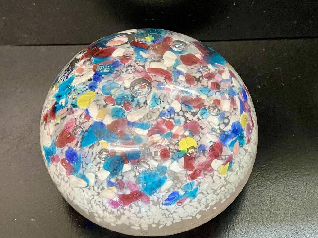 Sulphide-papierpers van Val Saint Lambert, diameter 8 cm, Antiek en Kunst, Antiek | Glaswerk en Kristal, Ophalen of Verzenden