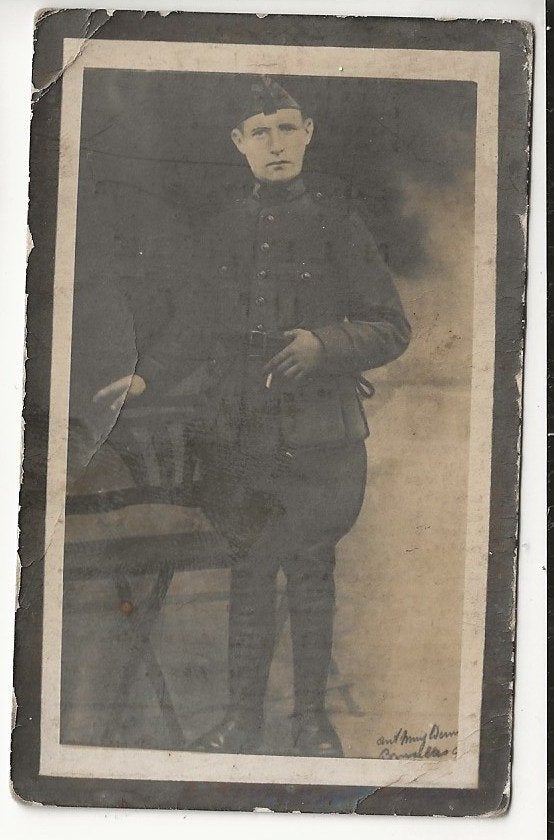 wo1 soldaat 2e jagers te v. aalst +1915 foto doodsprentje, Verzamelen, Bidprentjes en Rouwkaarten, Ophalen of Verzenden, Bidprentje