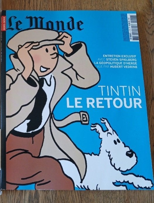 Magazine Le Monde Hors-Série Tintin Le Retour (bleu +carte), Livres, Enlèvement