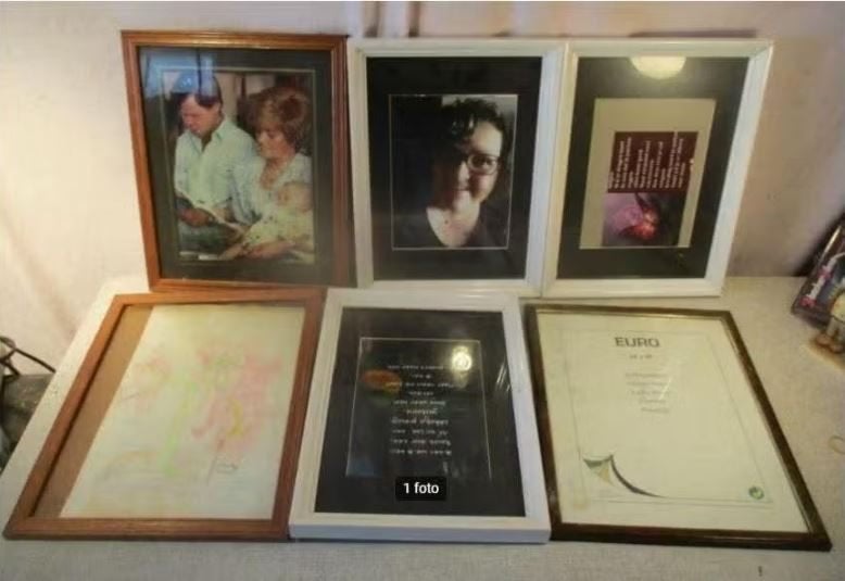 6 Mooie Houten Fotolijsten - 33x25, Ophalen of Verzenden, Zo goed als nieuw, Met glas, Standaard fotolijst