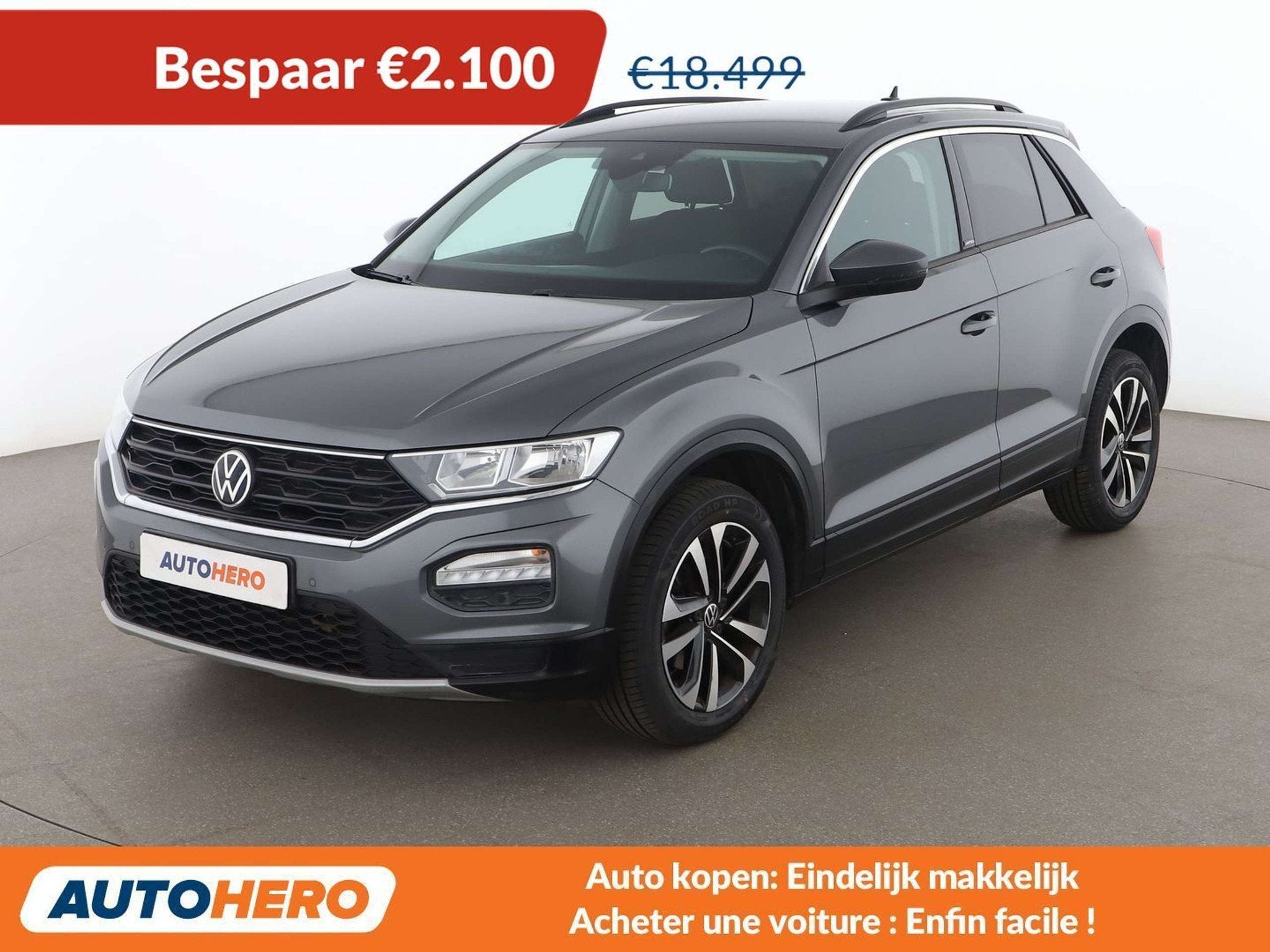 Volkswagen T-Roc 1.5 TSI ACT United, Argent ou Gris, Achat, Boîte manuelle, Noir