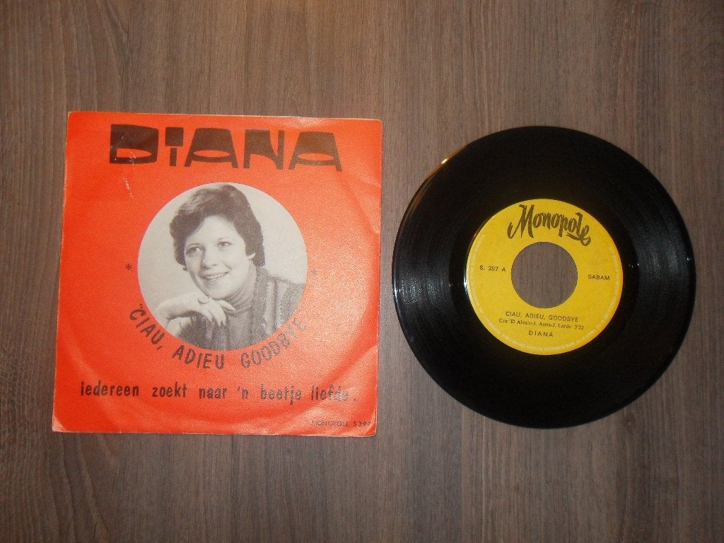 Diana - Ciau adieu goodbye, Enlèvement ou Envoi, Utilisé, 7 inch, Chanson réaliste ou Smartlap
