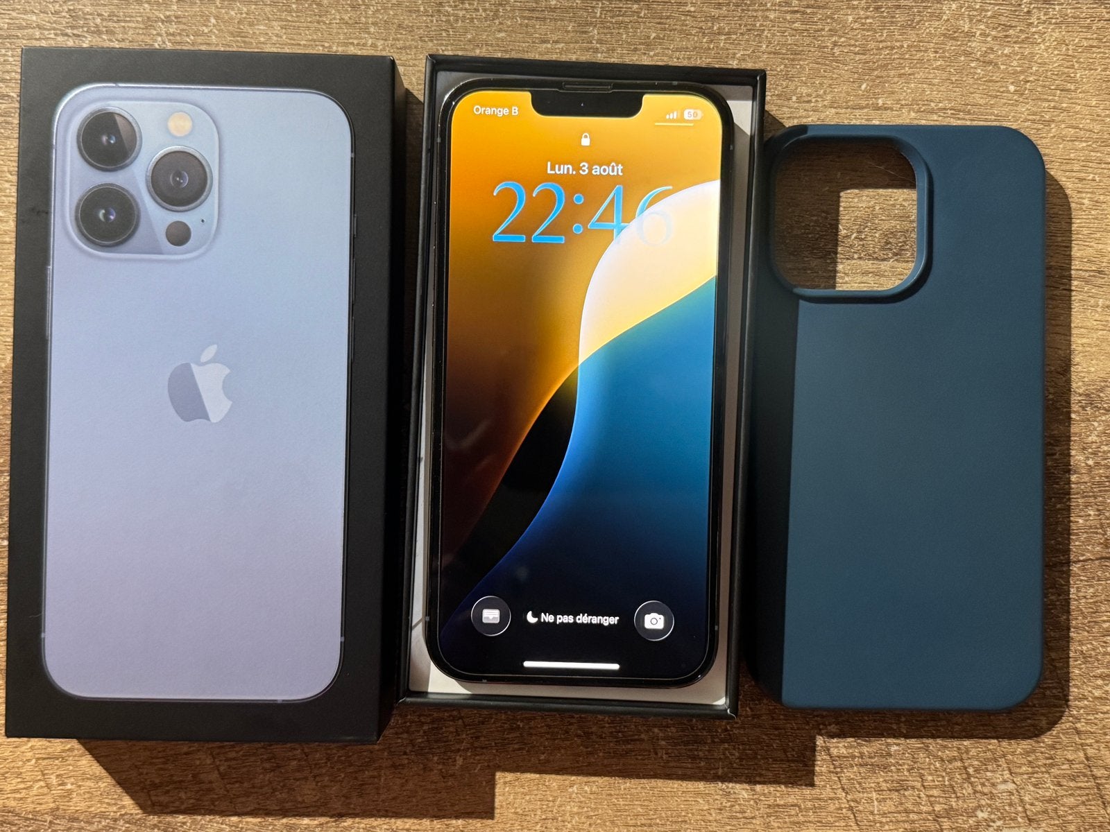 Iphone 13 pro 128 GB bleu alpin, Télécoms, 128 GB, Enlèvement ou Envoi, IPhone 13, Comme neuf