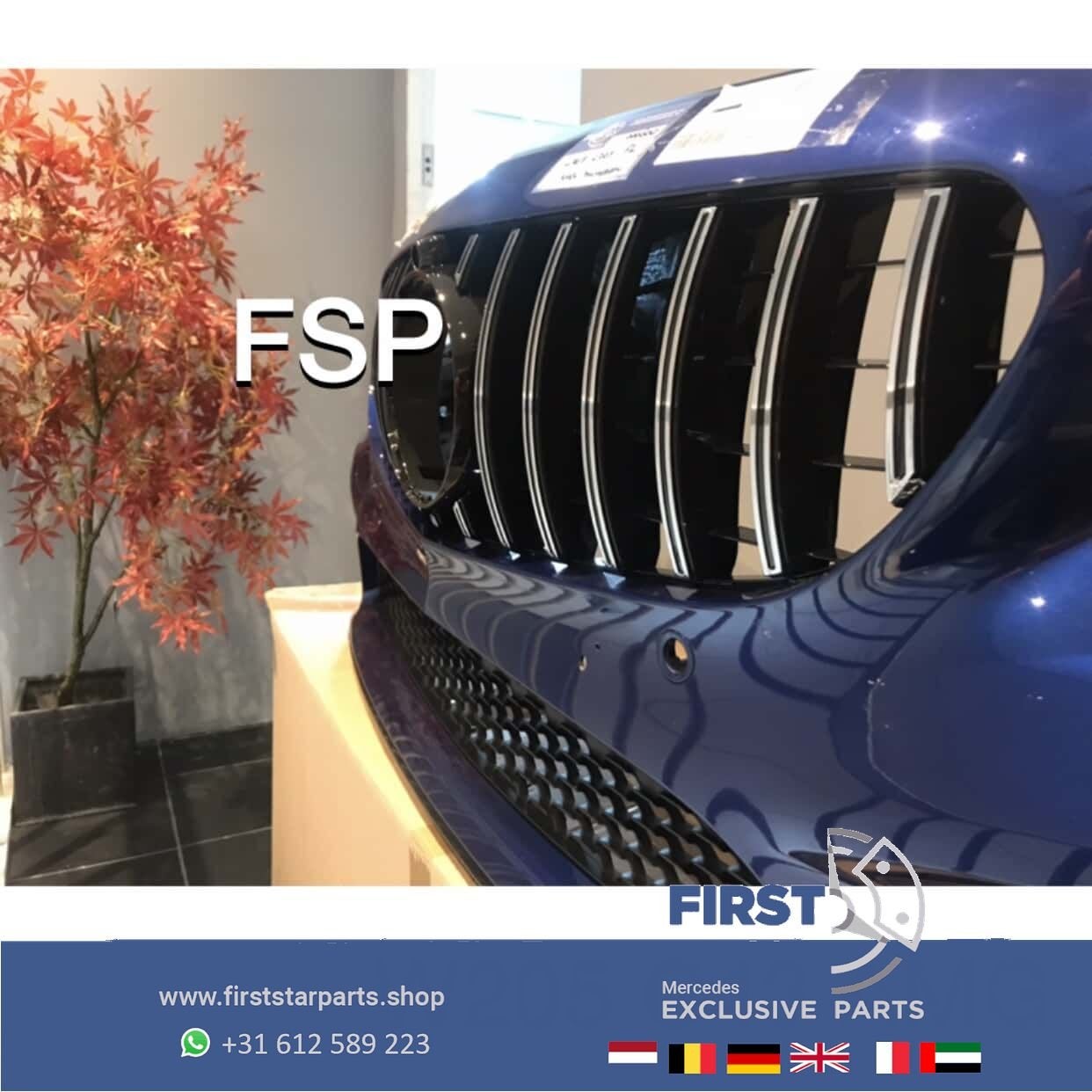 Mercedes C Klasse FACELIFT AMG PAKKET VOORBUMPER BLAUW C43 O, Utilisé, -, Avant, -