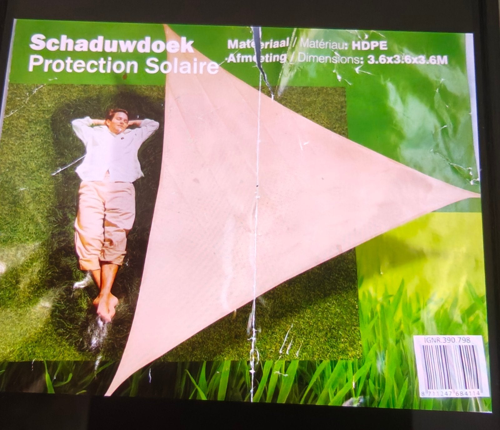 Schaduwzeil, Tuin en Terras, Schaduwdoeken, Ophalen of Verzenden, Nieuw