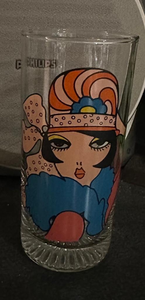 2 drinkglazen vintage, Ophalen, Gebruikt, Overige typen