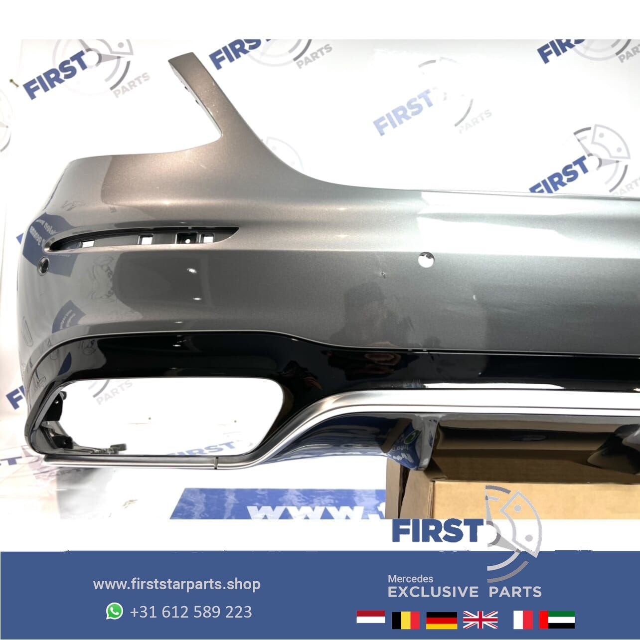 W213 E63 E63S AMG ACHTERBUMPER + DIFFUSER Mercedes E Klasse, Gebruikt, -, Ophalen of Verzenden, Achter